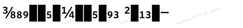 WhitneyNumeric Black字体转换